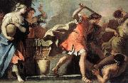 RICCI, Sebastiano Moses Defending the Daughters of Jethro China oil painting reproduction